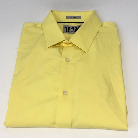 yellow collared shirt